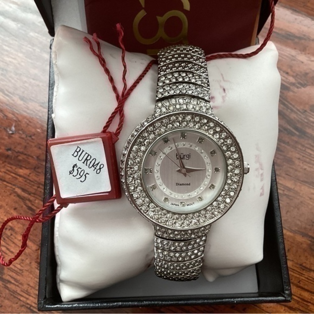 BURGI Womens Bling Watch NWBOX
